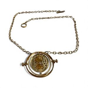 Harry Potter Gold Time Turner Necklace Hermione Replica WBEI Wizard Jewelry 20”